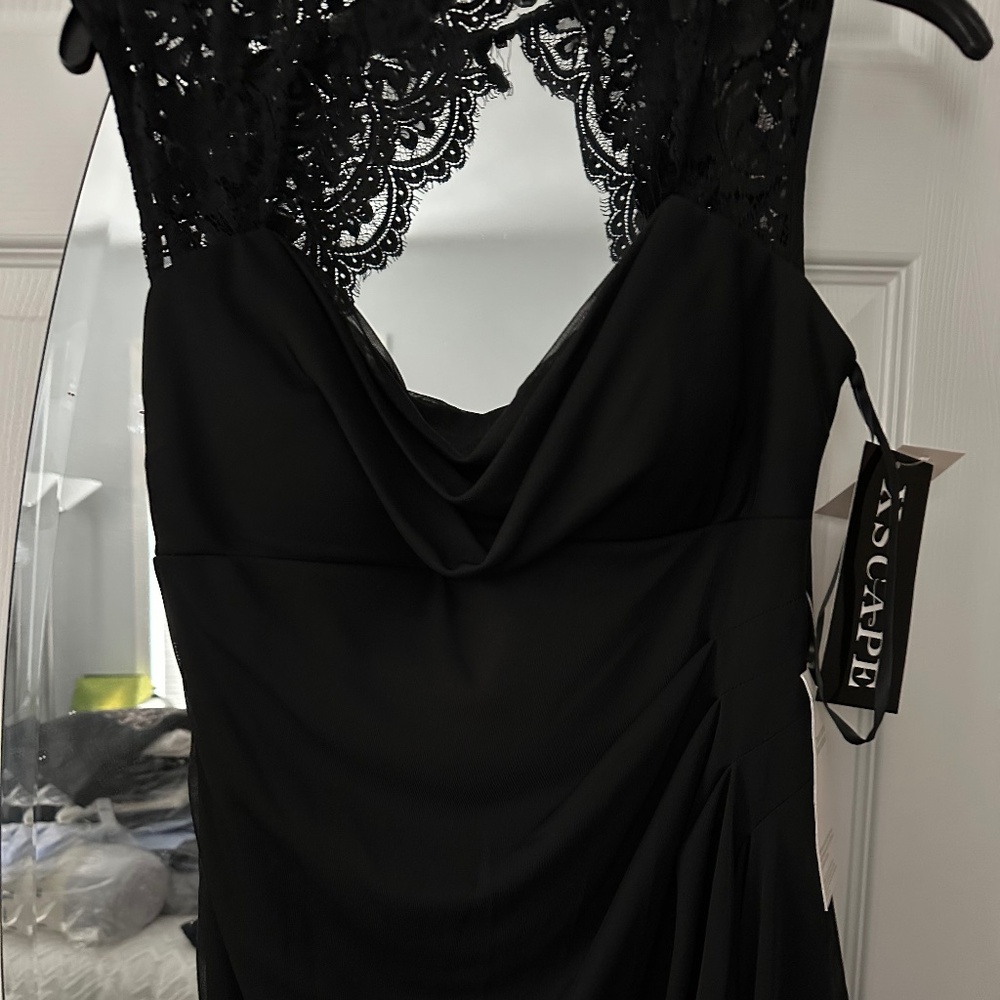 NWT - XSCAPE Lace Back Little Black Dress